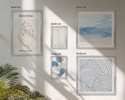 Prémium keretezett kép stílusos természet absztrakt grafikával
