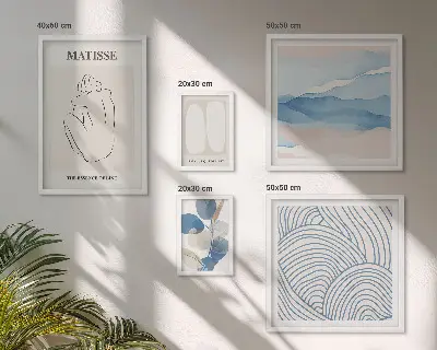 Prémium keretezett kép stílusos természet absztrakt grafikával