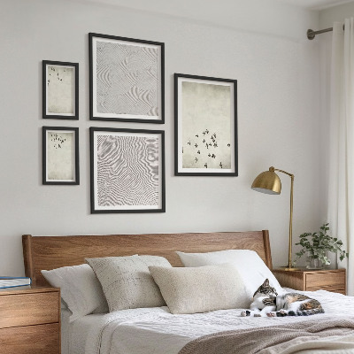 Dekorációs kép készlet nappaliba Minimalista madárfestés