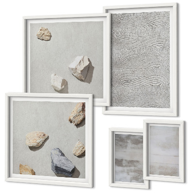 Képkészlet nappaliba Modern minimalista textúrák