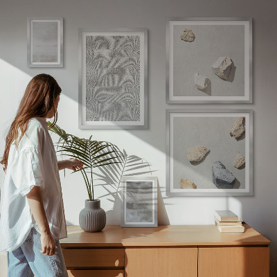 Képkészlet nappaliba Modern minimalista textúrák