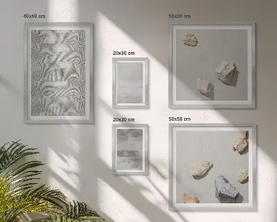 Képkészlet nappaliba modern minimalista textúrákkal