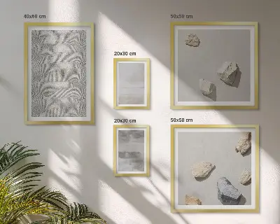 Képkészlet nappaliba modern minimalista textúrákkal