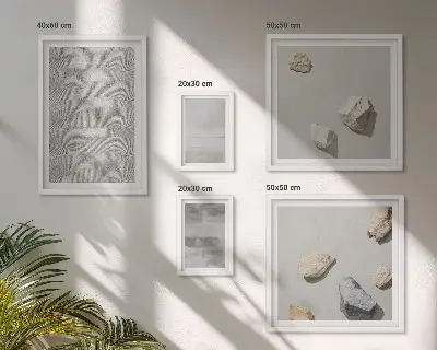 Képkészlet nappaliba modern minimalista textúrákkal