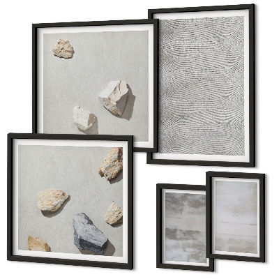 Képkészlet nappaliba Modern minimalista textúrák