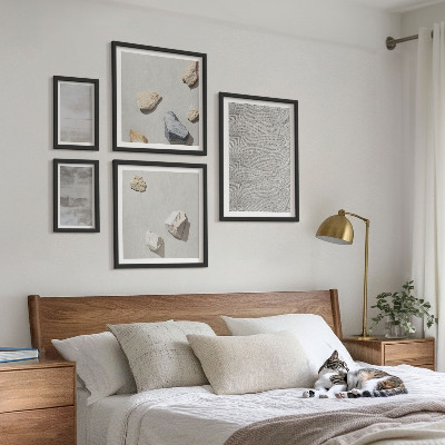 Képkészlet nappaliba Modern minimalista textúrák
