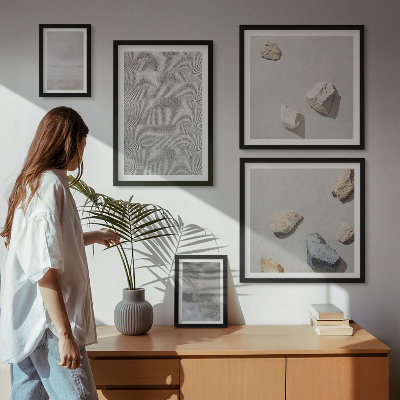 Képkészlet nappaliba Modern minimalista textúrák