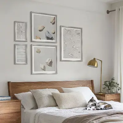 Geometrikus karton kövek prémium keretezett képválogatás