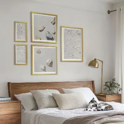 Geometrikus karton kövek prémium keretezett képválogatás