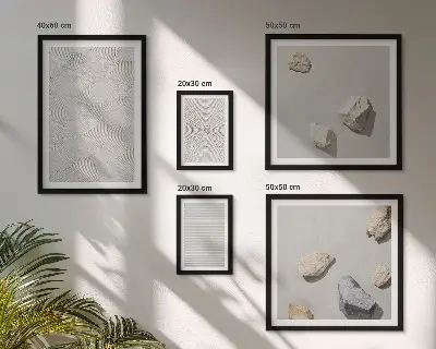 Geometrikus karton kövek prémium keretezett képválogatás