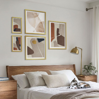 Képkészlet nappaliba Absztrakt modern formák