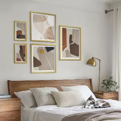 Absztrakt modern formák képkészlet nappaliba