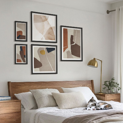 Képkészlet nappaliba Absztrakt modern formák