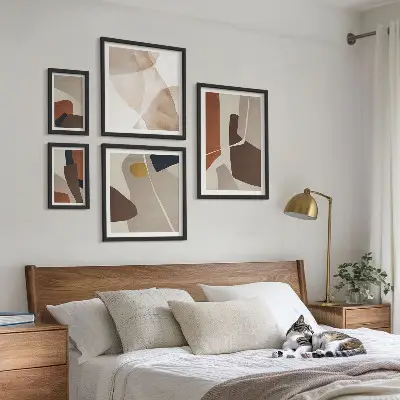 Absztrakt modern formák képkészlet nappaliba