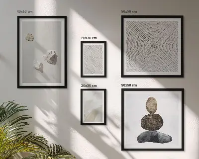Homokkő hatású modern fali képkészlet nappaliba szánt dekoráció