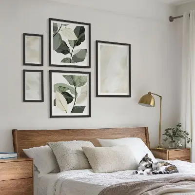 Élénk festékek absztrakt bohém falikép prémium keretezett változat
