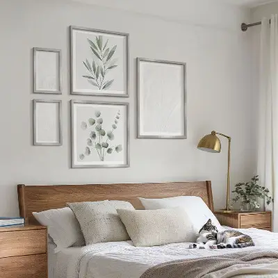 Képkészlet nappaliba elegáns márvány mintázatú kialakítással