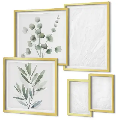 Képkészlet nappaliba elegáns márvány mintázatú kialakítással