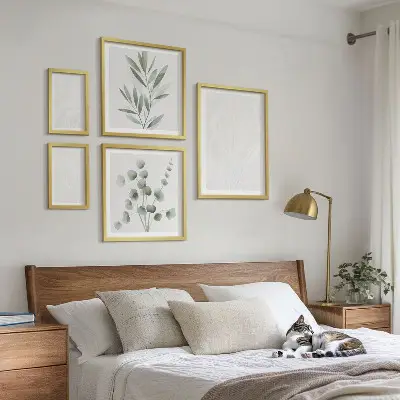 Képkészlet nappaliba elegáns márvány mintázatú kialakítással