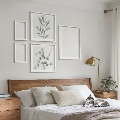 Képkészlet nappaliba elegáns márvány mintázatú kialakítással