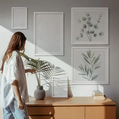 Képkészlet nappaliba elegáns márvány mintázatú kialakítással