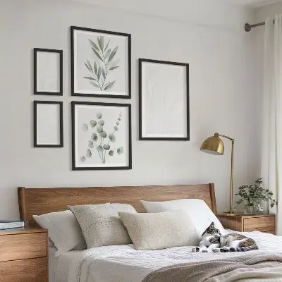 Képkészlet nappaliba elegáns márvány mintázatú kialakítással