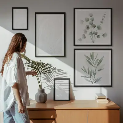 Képkészlet nappaliba elegáns márvány mintázatú kialakítással