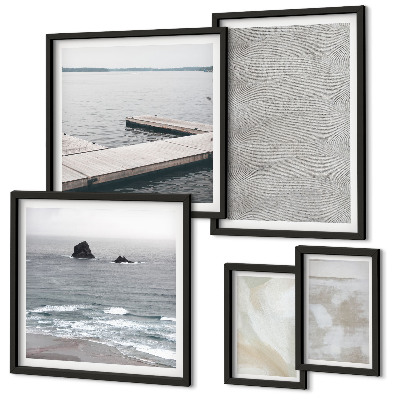 Dekorációs kép készlet nappaliba Absztrakt design modern textúrák