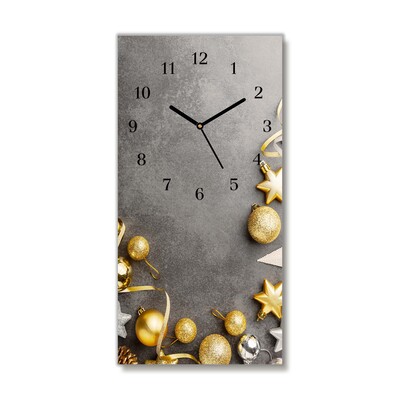 Ceas de sticlă Bujoruri de Crăciun Golden Stars