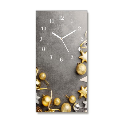 Ceas de sticlă Bujoruri de Crăciun Golden Stars