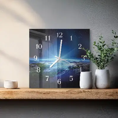 Négyzetes üvegóra Föld univerzuma