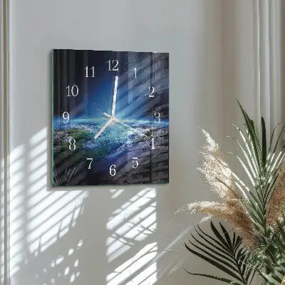 Négyzetes üvegóra Föld univerzuma