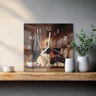 Négyzetes üvegóra Bor