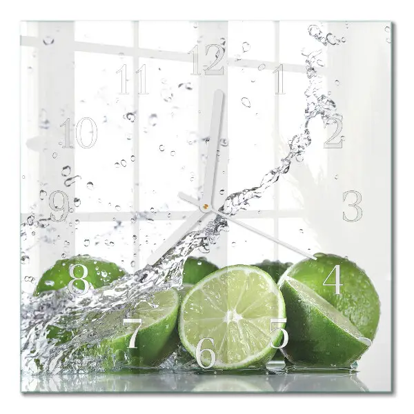 Négyzetes üvegóra Lime