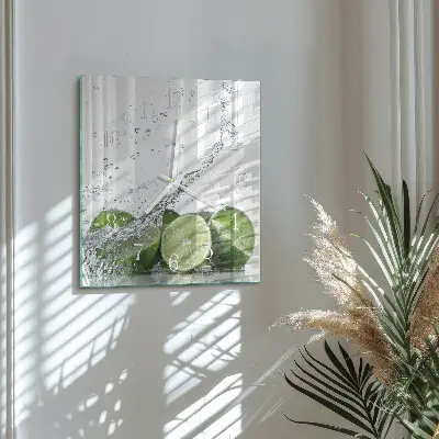 Négyzetes üvegóra Lime