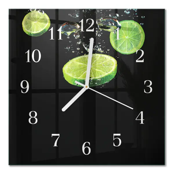 Négyzetes üvegóra Lime