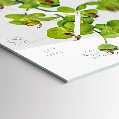 Négyzetes üvegóra Orchidea