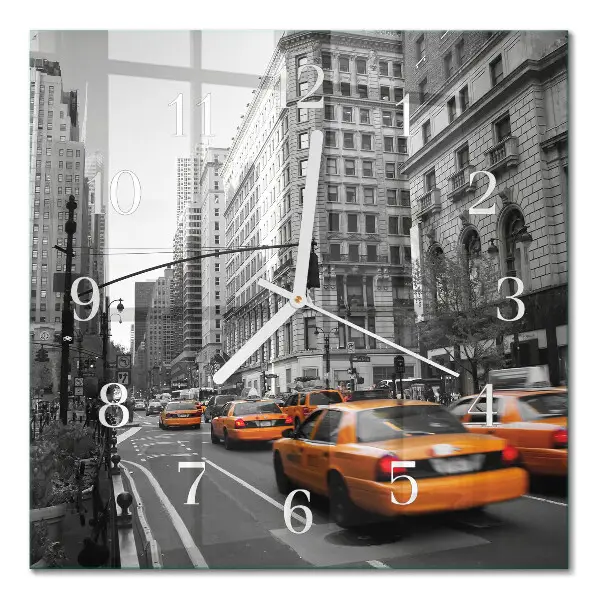 Négyzetes üvegóra New York-i taxi