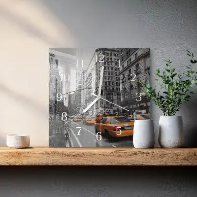 Négyzetes üvegóra New York-i taxi