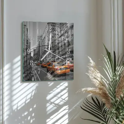 Négyzetes üvegóra New York-i taxi