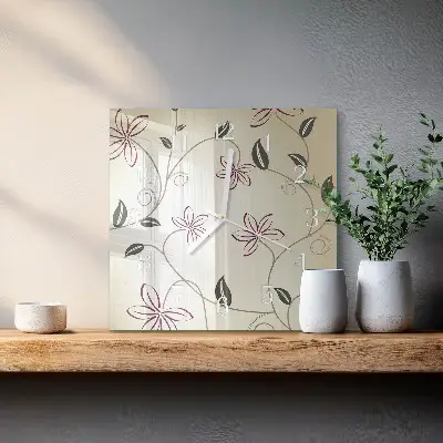 Négyzetes üvegóra Florisztikai művészet