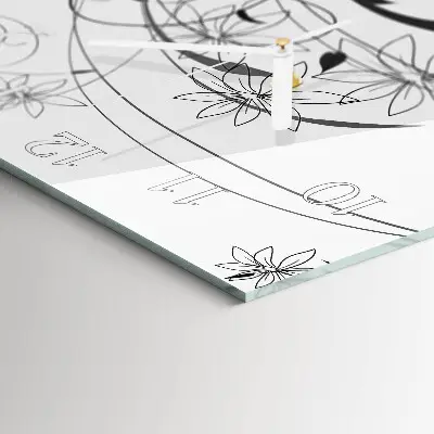 Négyzetes üvegóra Florisztikai művészet