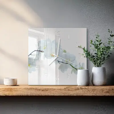 Négyzetes üvegóra Orchidea