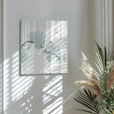 Négyzetes üvegóra Orchidea