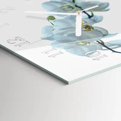 Négyzetes üvegóra Orchidea
