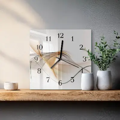 Négyzet alakú üvegóra Absztrakció