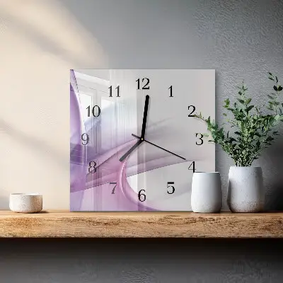 Négyzet alakú üvegóra Absztrakció