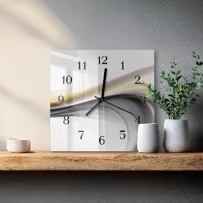 Négyzet alakú üvegóra Absztrakció
