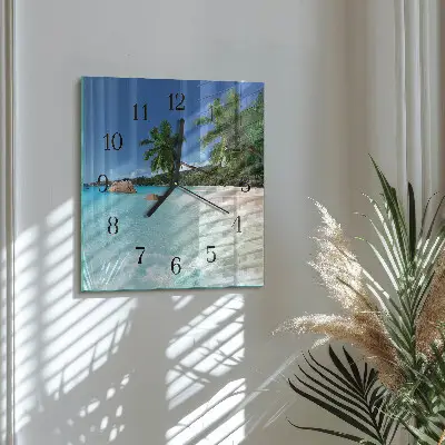 Négyzet alakú üvegóra Strand