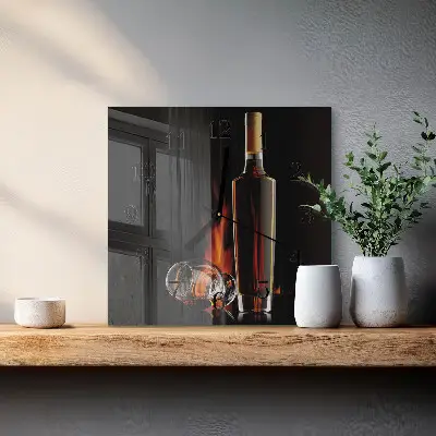 Négyzet alakú üvegóra Alkohol